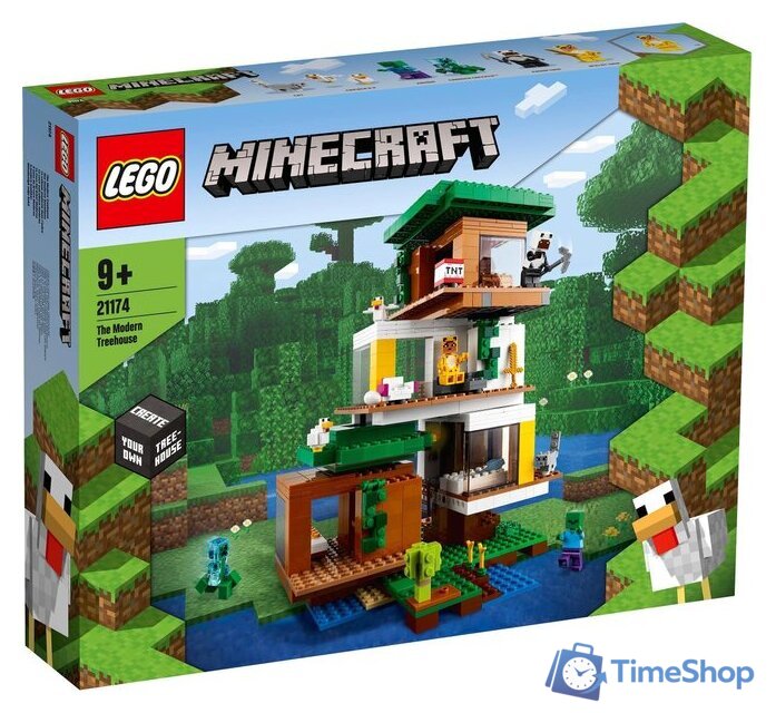 Конструктор LEGO Minecraft 21174 Современный домик на дереве - Изображение №1 — Интернет-магазин Time-Shop