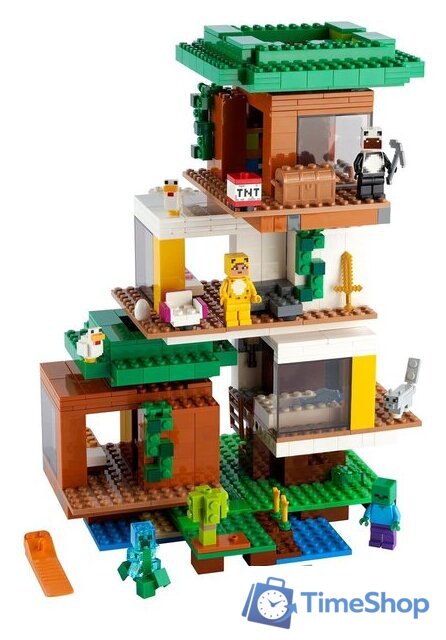 Конструктор LEGO Minecraft 21174 Современный домик на дереве - Изображение №3 — Интернет-магазин Time-Shop