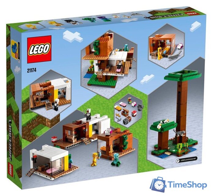 Конструктор LEGO Minecraft 21174 Современный домик на дереве - Изображение №2 — Интернет-магазин Time-Shop