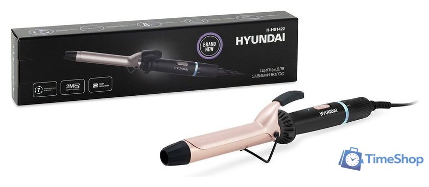 Круглая  плойка Hyundai H-HS1422 - Изображение №8 — Интернет-магазин Time-Shop
