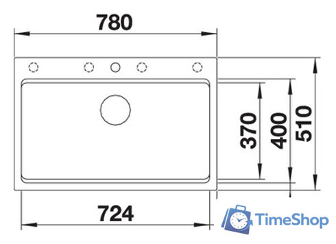 Кухонная мойка Blanco Etagon 8 (белый) 525191 - Изображение №2 — Интернет-магазин Time-Shop