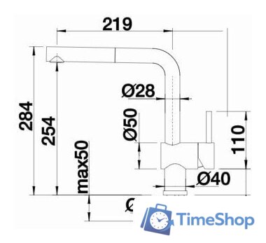 Смеситель Blanco Linus-S (черный) - Изображение №4 — Интернет-магазин Time-Shop