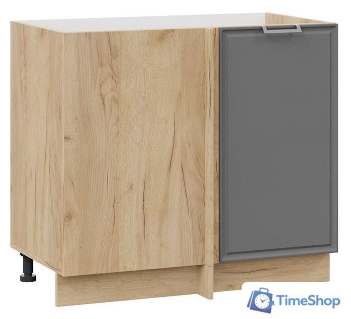 Шкаф напольный Трия Белладжио 1Н9У (дуб крафт золотой/софт графит) - Изображение №1 — Интернет-магазин Time-Shop