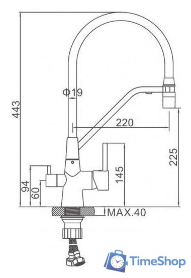 Смеситель Ledeme L4897A-9 - Изображение №10 — Интернет-магазин Time-Shop