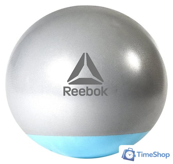 Гимнастический мяч Reebok Gymball RAB-40015BL 55 см (серый/голубой) - Изображение №1 — Интернет-магазин Time-Shop