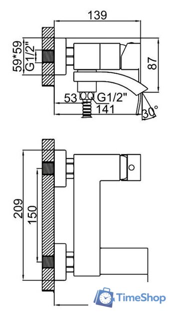 Смеситель Ledeme L73117 - Изображение №2 — Интернет-магазин Time-Shop