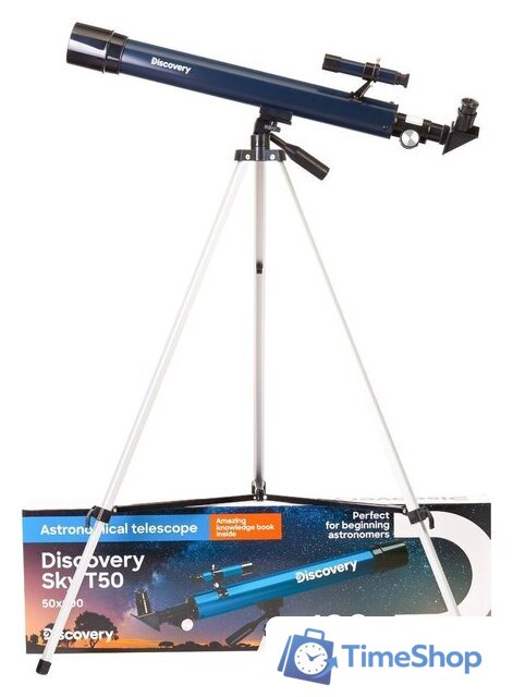 Телескоп Levenhuk Discovery Sky T50 с книгой - Изображение №2 — Интернет-магазин Time-Shop