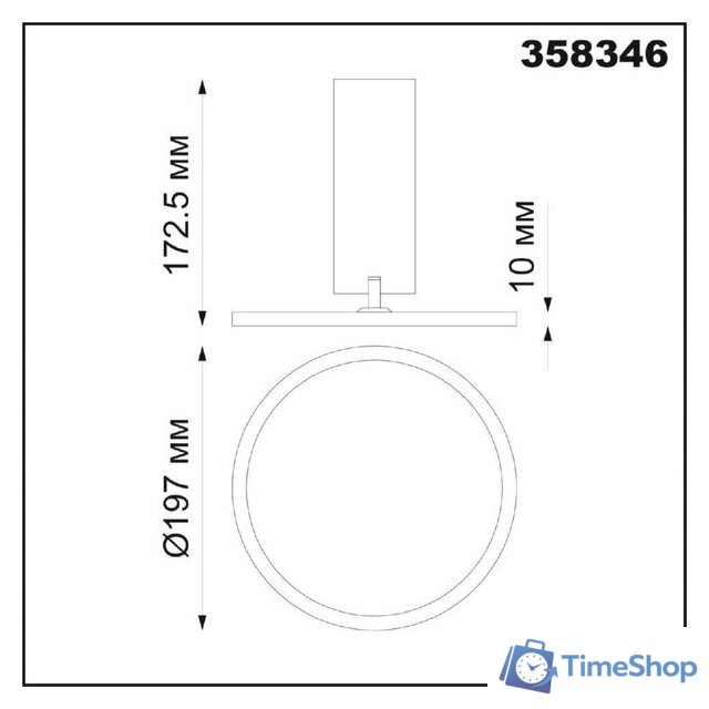 Точечный светильник Novotech Hat 358346 - Изображение №3 — Интернет-магазин Time-Shop