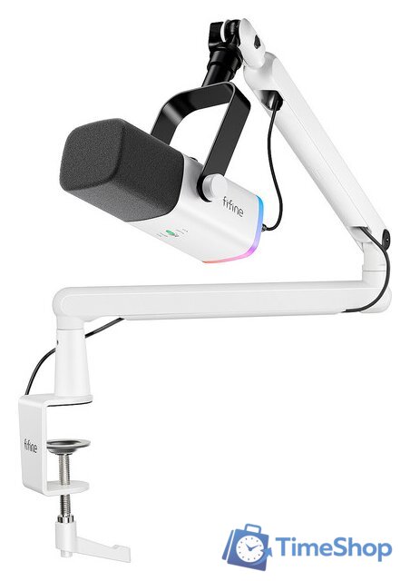 Проводной микрофон FIFINE TAM8 (белый) - Изображение №1 — Интернет-магазин Time-Shop