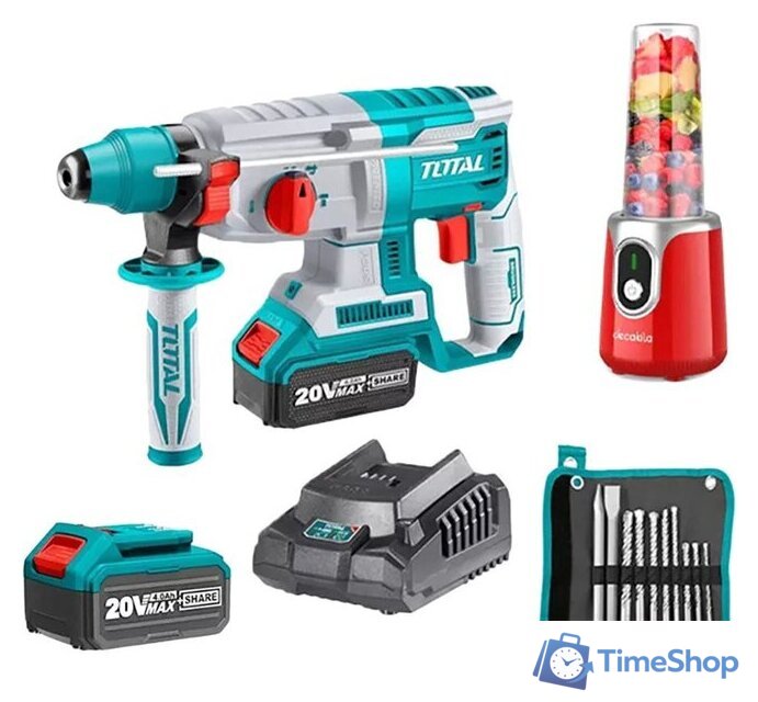  Total TOSLI23061 (перфоратор, мини-измельчитель, с 2-мя АКБ, оснастка) - Изображение №1 — Интернет-магазин Time-Shop
