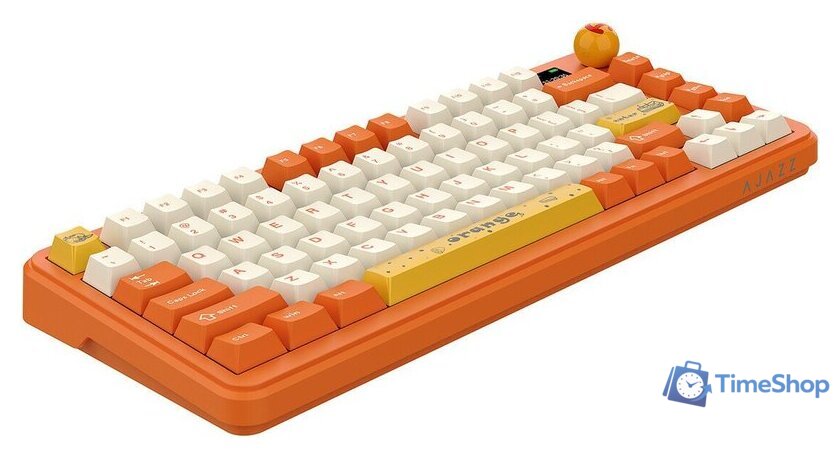 Клавиатура Ajazz AK820 Max (оранжевый/белый, Ajazz Avocado) - Изображение №5 — Интернет-магазин Time-Shop