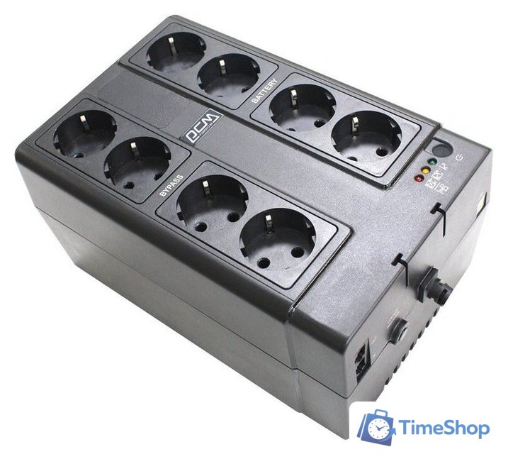 Источник бесперебойного питания Powercom SPD-850E Cube - Изображение №1 — Интернет-магазин Time-Shop