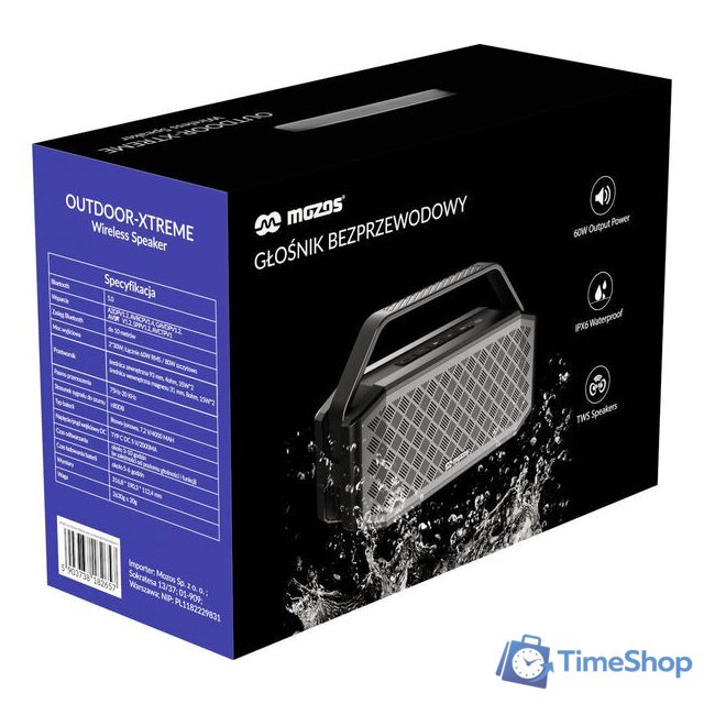 Беспроводная колонка Mozos Xtreme Outdoor - Изображение №4 — Интернет-магазин Time-Shop