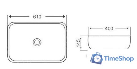 Умывальник WeltWasser Elbach 2143P MB - Изображение №2 — Интернет-магазин Time-Shop