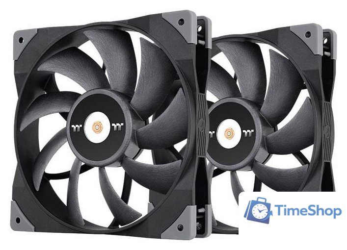 Комплект вентиляторов для корпуса Thermaltake ToughFan 14 2-Fan Pack CL-F085-PL14BL-A - Изображение №1 — Интернет-магазин Time-Shop