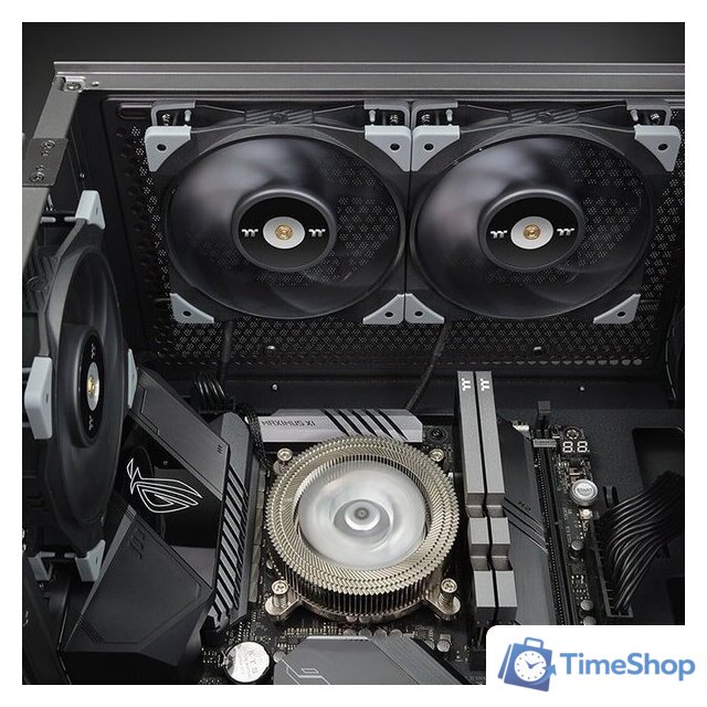 Комплект вентиляторов для корпуса Thermaltake ToughFan 14 2-Fan Pack CL-F085-PL14BL-A - Изображение №5 — Интернет-магазин Time-Shop