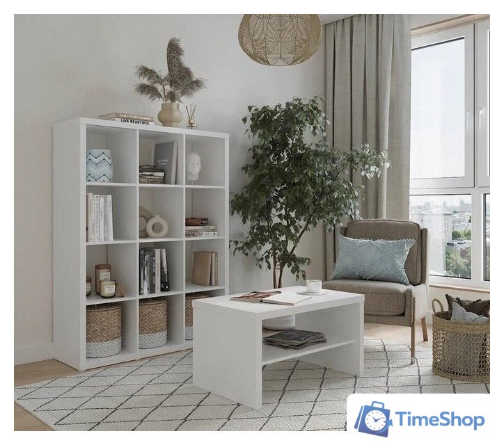 Стеллаж Mio Tesoro Фора 12 (белый) - Изображение №3 — Интернет-магазин Time-Shop