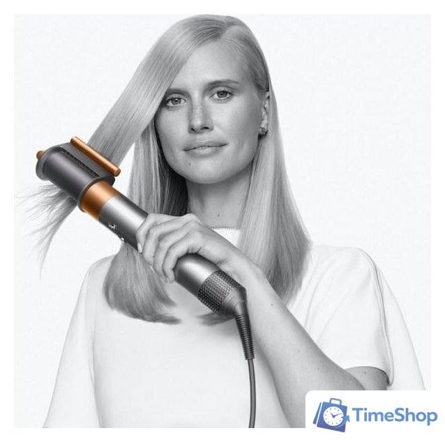 Фен-стайлер Dyson Airwrap Origin HS05 (с переходником на евровилку, никель/медный) - Изображение №6 — Интернет-магазин Time-Shop
