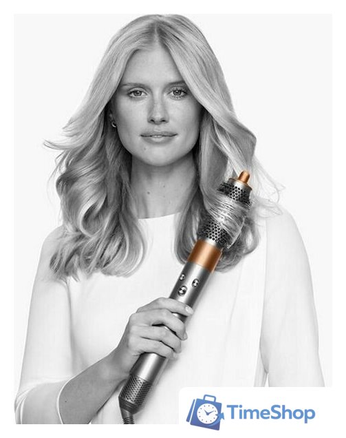 Фен-стайлер Dyson Airwrap Origin HS05 (с переходником на евровилку, никель/медный) - Изображение №3 — Интернет-магазин Time-Shop