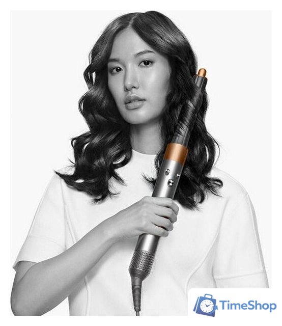 Фен-стайлер Dyson Airwrap Origin HS05 (с переходником на евровилку, никель/медный) - Изображение №4 — Интернет-магазин Time-Shop