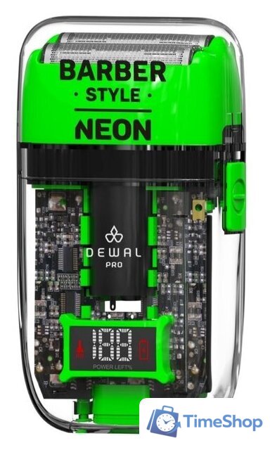 Электробритва Dewal Style Neon 03-082 (зеленый) - Изображение №2 — Интернет-магазин Time-Shop