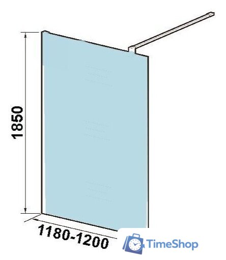 Душевая стенка WeltWasser WW400 120G-1 - Изображение №4 — Интернет-магазин Time-Shop