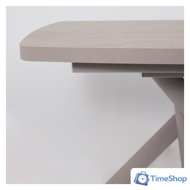 Кухонный стол Мамадома Leonel-130 раздвижной 130-165х85 (бежевый камень-hpl/капучино) - Изображение №12 — Интернет-магазин Time-Shop