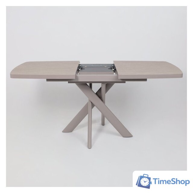 Кухонный стол Мамадома Leonel-130 раздвижной 130-165х85 (бежевый камень-hpl/капучино) - Изображение №19 — Интернет-магазин Time-Shop