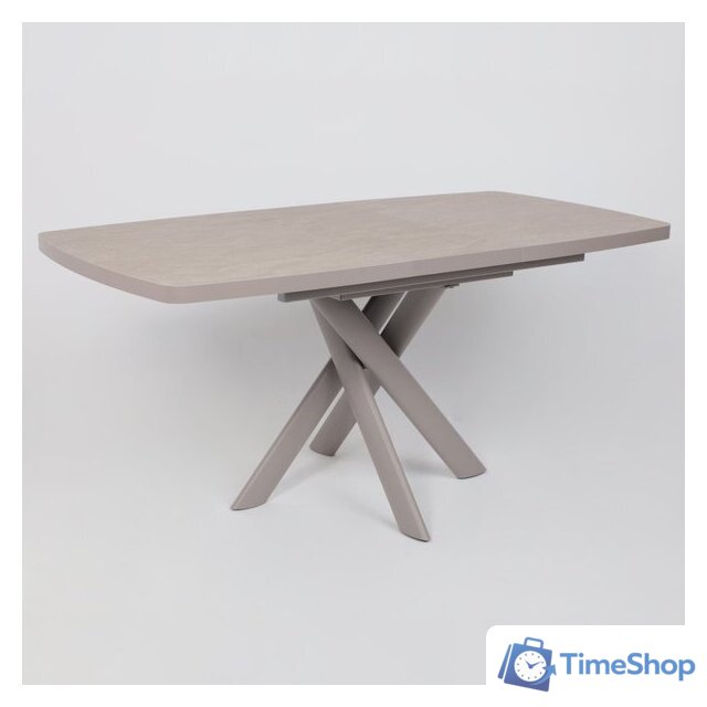 Кухонный стол Мамадома Leonel-130 раздвижной 130-165х85 (бежевый камень-hpl/капучино) - Изображение №17 — Интернет-магазин Time-Shop