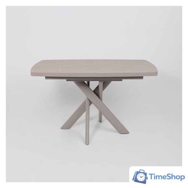 Кухонный стол Мамадома Leonel-130 раздвижной 130-165х85 (бежевый камень-hpl/капучино) - Изображение №18 — Интернет-магазин Time-Shop