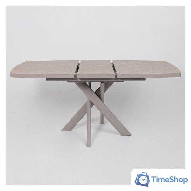 Кухонный стол Мамадома Leonel-130 раздвижной 130-165х85 (бежевый камень-hpl/капучино) - Изображение №21 — Интернет-магазин Time-Shop