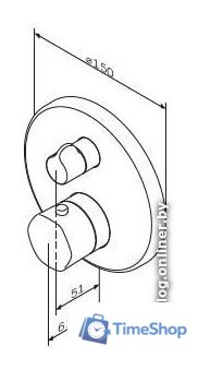 Смеситель без скрытого механизма AM.PM Gem F9075600 - Изображение №4 — Интернет-магазин Time-Shop