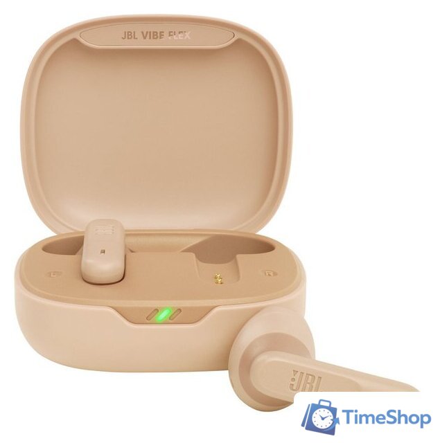 Наушники JBL Vibe Flex (бежевый) - Изображение №1 — Интернет-магазин Time-Shop