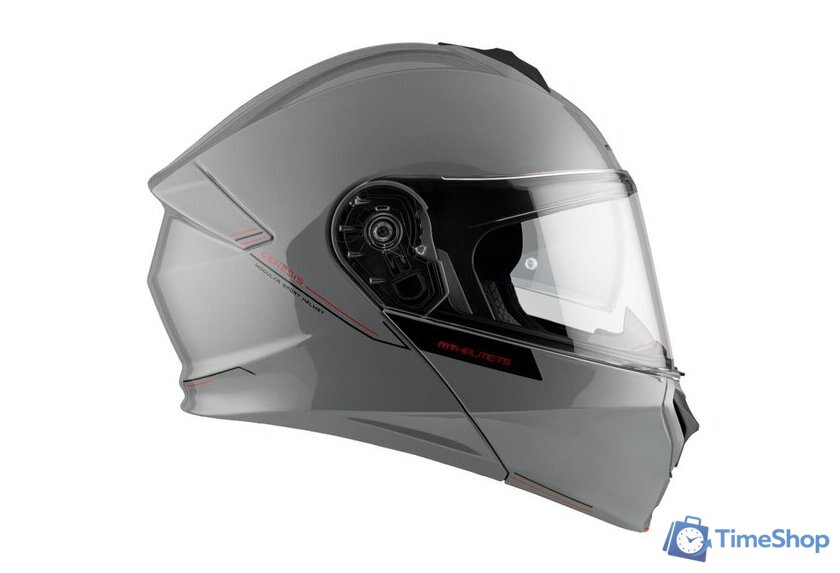 Мотошлем MT Helmets Genesis SV Solid A12 (M, серый глянцевый) - Изображение №5 — Интернет-магазин Time-Shop