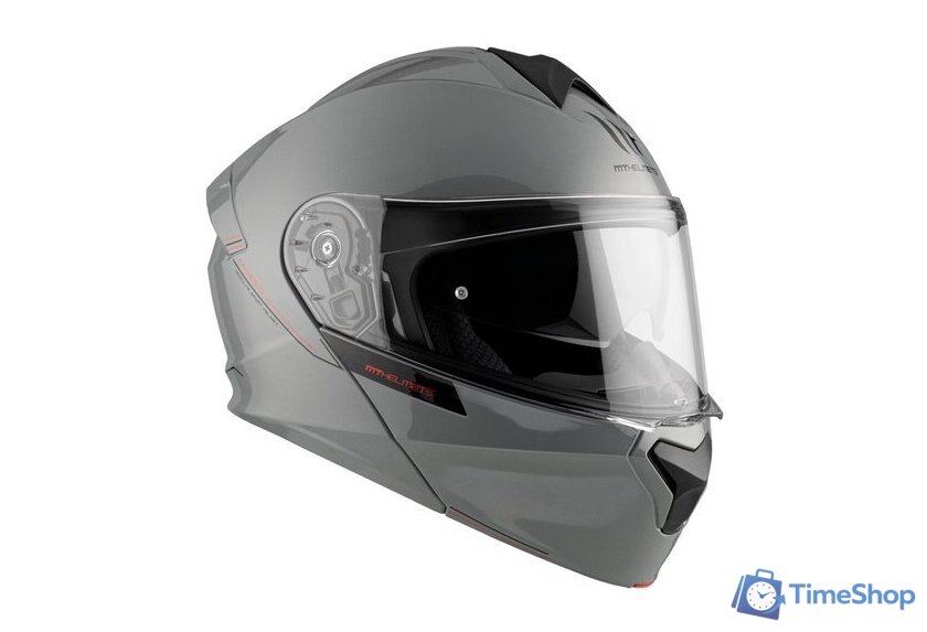 Мотошлем MT Helmets Genesis SV Solid A12 (M, серый глянцевый) - Изображение №4 — Интернет-магазин Time-Shop