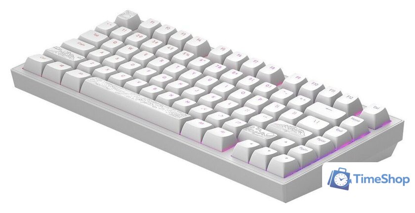 Клавиатура Dark Project ALU81A Terra Nostra White (g3ms Moonstone) - Изображение №8 — Интернет-магазин Time-Shop