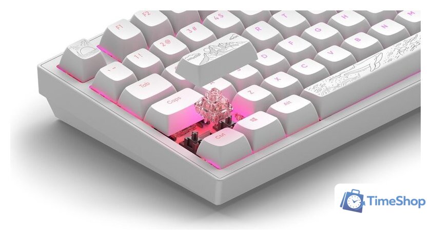 Клавиатура Dark Project ALU81A Terra Nostra White (g3ms Moonstone) - Изображение №10 — Интернет-магазин Time-Shop