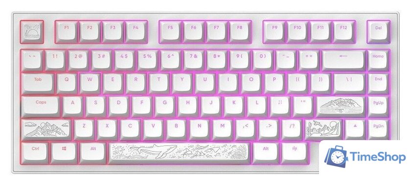 Клавиатура Dark Project ALU81A Terra Nostra White (g3ms Moonstone) - Изображение №2 — Интернет-магазин Time-Shop