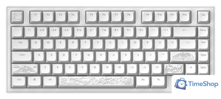 Клавиатура Dark Project ALU81A Terra Nostra White (g3ms Moonstone) - Изображение №1 — Интернет-магазин Time-Shop