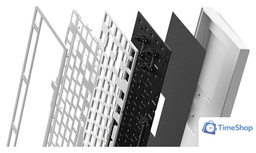 Клавиатура Dark Project ALU81A Terra Nostra White (g3ms Moonstone) - Изображение №11 — Интернет-магазин Time-Shop