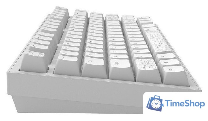 Клавиатура Dark Project ALU81A Terra Nostra White (g3ms Moonstone) - Изображение №6 — Интернет-магазин Time-Shop