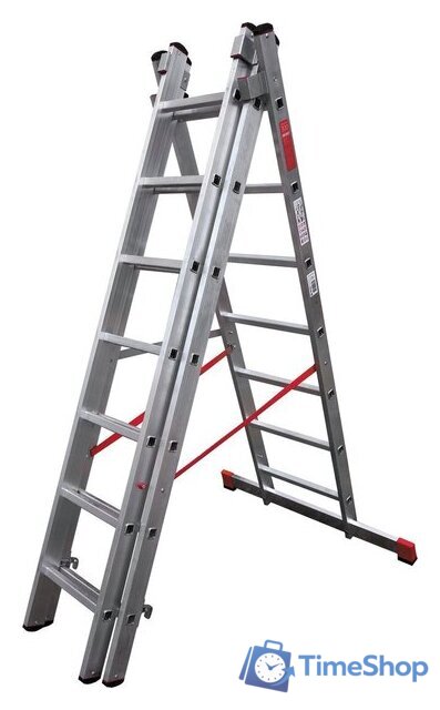 Лестница-стремянка Новая высота NV 323 трёхсекционная профессиональная 3x7 ступеней - Изображение №4 — Интернет-магазин Time-Shop