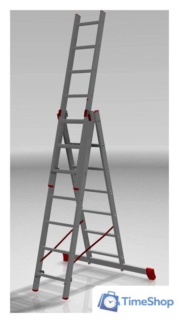Лестница-стремянка Новая высота NV 323 трёхсекционная профессиональная 3x7 ступеней - Изображение №3 — Интернет-магазин Time-Shop
