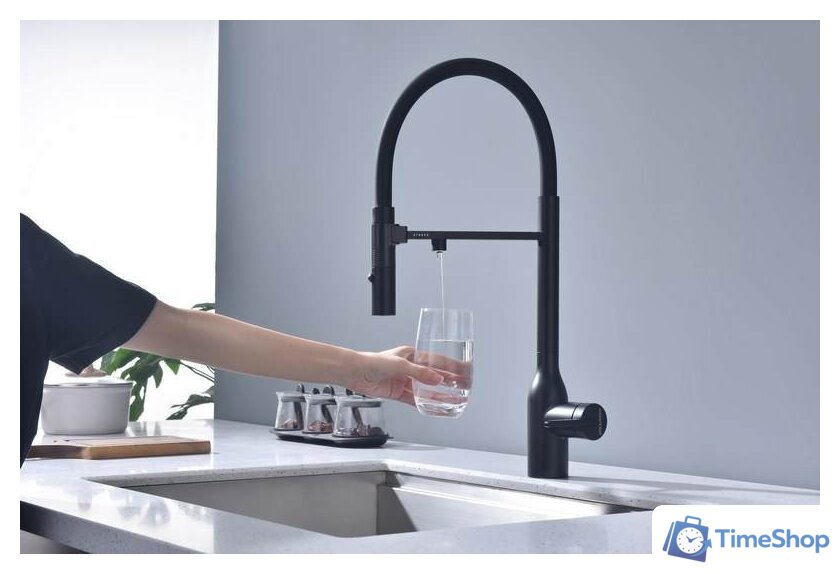 Смеситель Paulmark Magneto One Ma213188-GM (черный/вороненая сталь) - Изображение №3 — Интернет-магазин Time-Shop