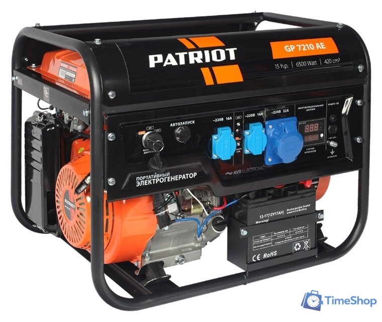 Бензиновый генератор Patriot GP 7210AE - Изображение №1 — Интернет-магазин Time-Shop