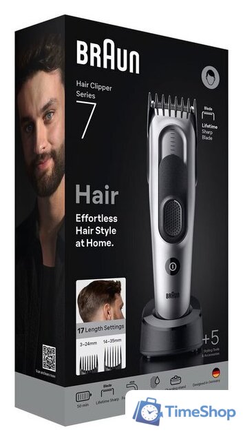 Машинка для стрижки волос Braun HC7590 - Изображение №8 — Интернет-магазин Time-Shop