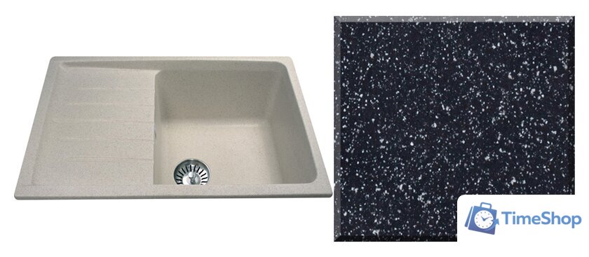 Кухонная мойка Ulgran U-400 (черный) - Изображение №1 — Интернет-магазин Time-Shop