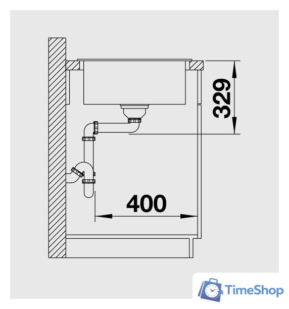 Кухонная мойка Blanco Legra 45 S (антрацит) [522201] - Изображение №5 — Интернет-магазин Time-Shop