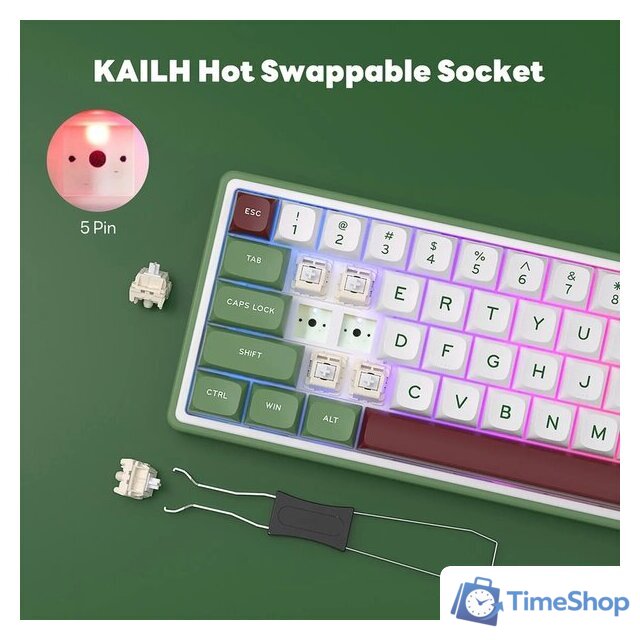 Клавиатура Royal Kludge R65 Green Sand (RK Brown) - Изображение №16 — Интернет-магазин Time-Shop