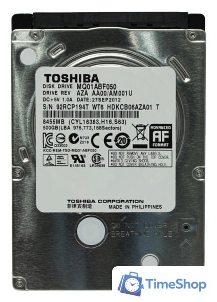 Жесткий диск Toshiba MQ01ABF 500GB (MQ01ABF050) - Изображение №1 — Интернет-магазин Time-Shop